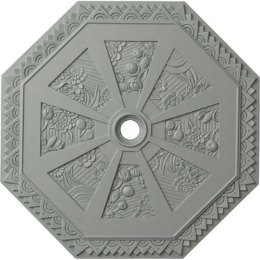 Ekena Millwork 29 1/8"OD x 2 1/4"ID x 1 1/8"P Spring Octagonal Ceiling Medallion (Fits Canopies up to 3")