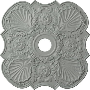 Ekena Millwork  29 in. OD x 3.62 in. ID x 1.38 in. P Architectural Accents - Flower Ceiling Medallion Fits Canopies up to 6.25 in.