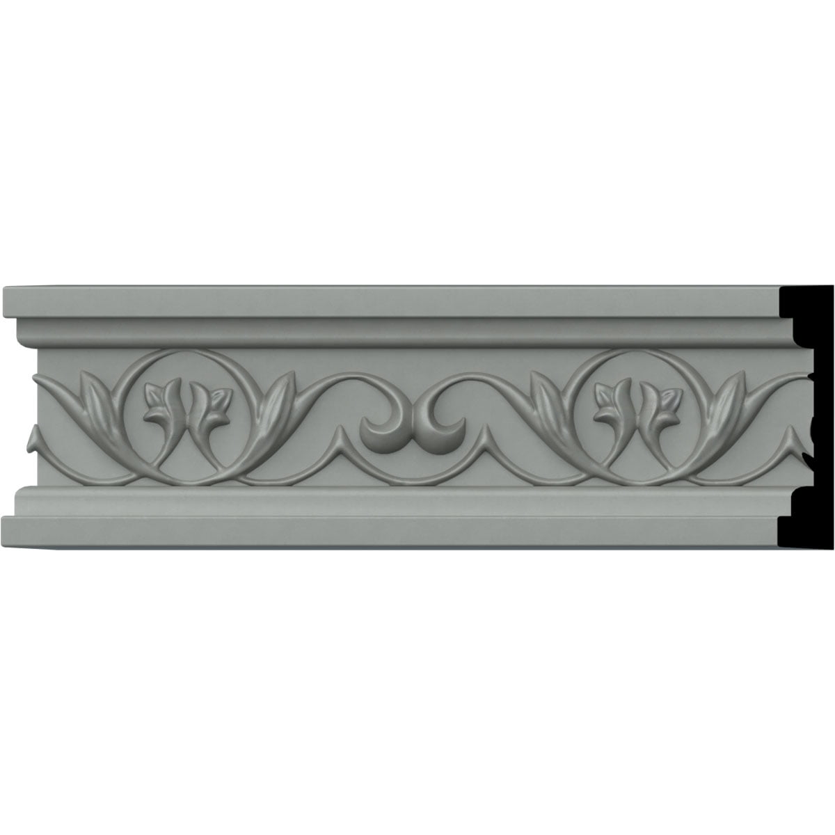 Attica White Urethane Decorative Crown Chair Rail Moulding