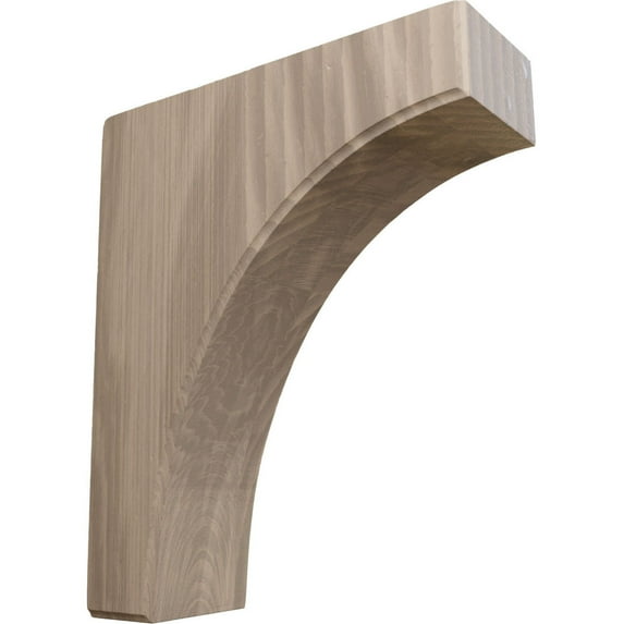 Ekena Millwork 3 1/2"W x 10"D x 12"H Clarksville Bracket, Walnut (4-Pack)