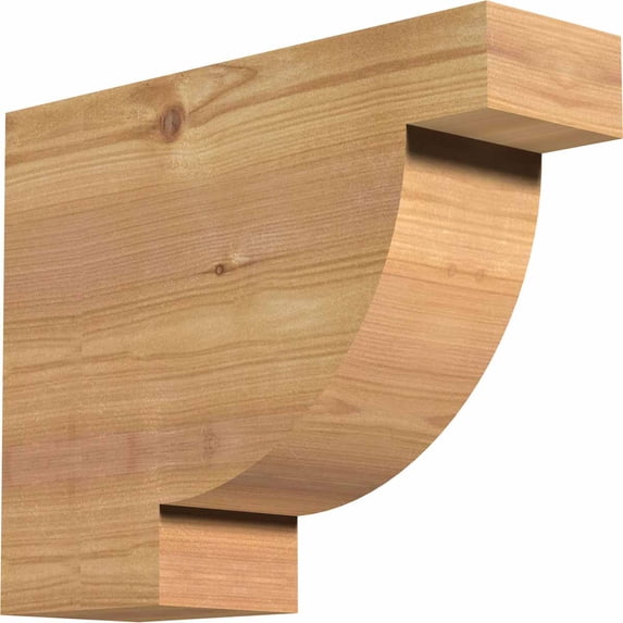Ekena Millwork 3 1/2"W x 10"H x 12"L Alpine Smooth Rafter Tail, Western Red Cedar