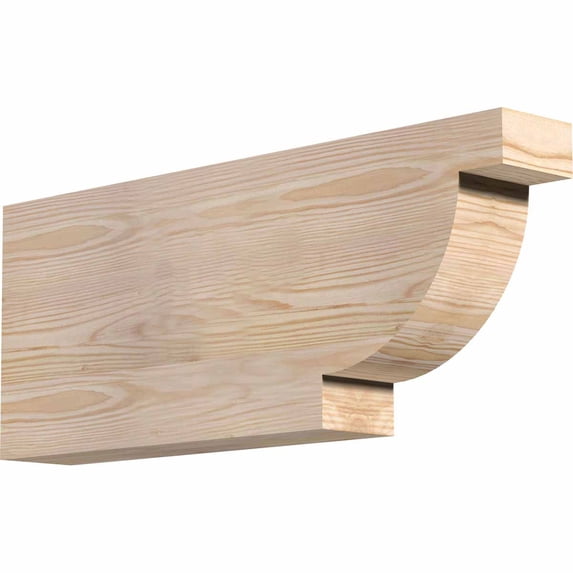 Ekena Millwork 3 1/2"W x 10"H x 24"L Alpine Smooth Rafter Tail, Douglas Fir