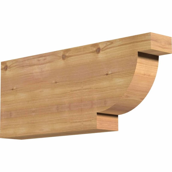 Ekena Millwork 3 1/2"W x 10"H x 24"L Alpine Smooth Rafter Tail, Western Red Cedar