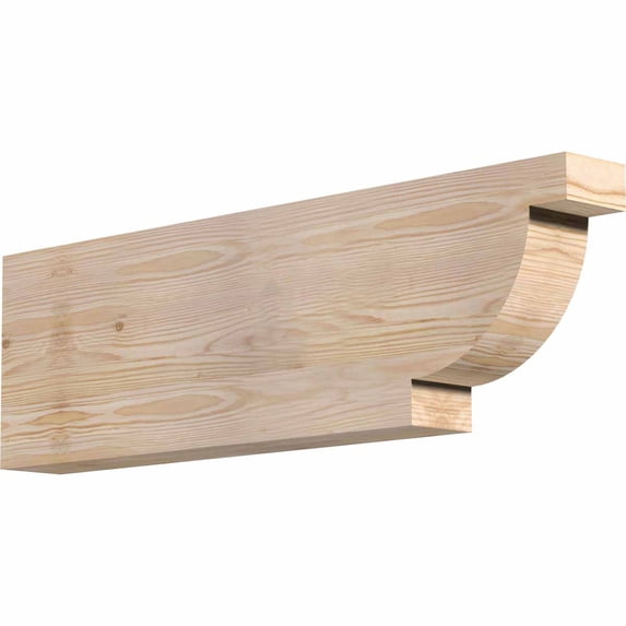 Ekena Millwork 3 1/2"W x 10"H x 32"L Alpine Smooth Rafter Tail, Douglas Fir