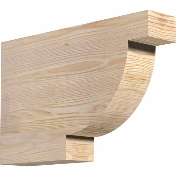 Ekena Millwork 3 1/2"W x 12"H x 18"L Alpine Smooth Rafter Tail, Douglas Fir