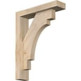 thumbnail image 1 of Ekena Millwork 3 1/2"W x 14"D x 18"H Merced Block Smooth Bracket w/ Offset Brace, Douglas Fir, 1 of 25