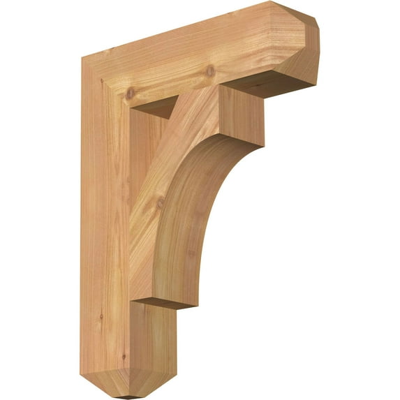 Ekena Millwork 3 1/2"W x 14"D x 18"H Westlake Craftsman Smooth Bracket, Western Red Cedar