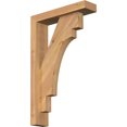 thumbnail image 1 of Ekena Millwork 3 1/2"W x 14"D x 22"H Merced Block Smooth Bracket w/ Offset Brace, Western Red Cedar, 1 of 25