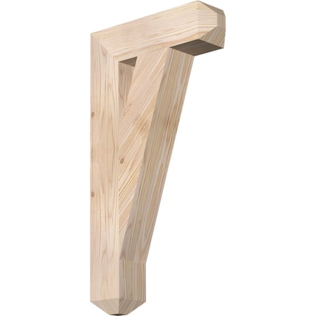 Ekena Millwork 3 1/2"W x 14"D x 26"H Traditional Craftsman Smooth Bracket, Douglas Fir