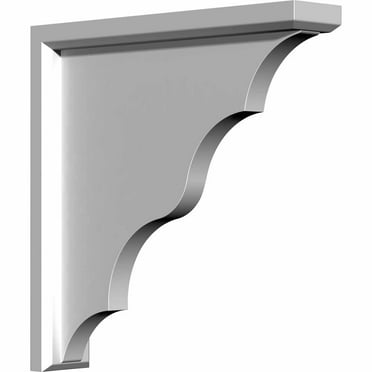 Ekena Millwork 3 1/2"W x 15"D x 19"H Traditional Bracket (2-Pack)