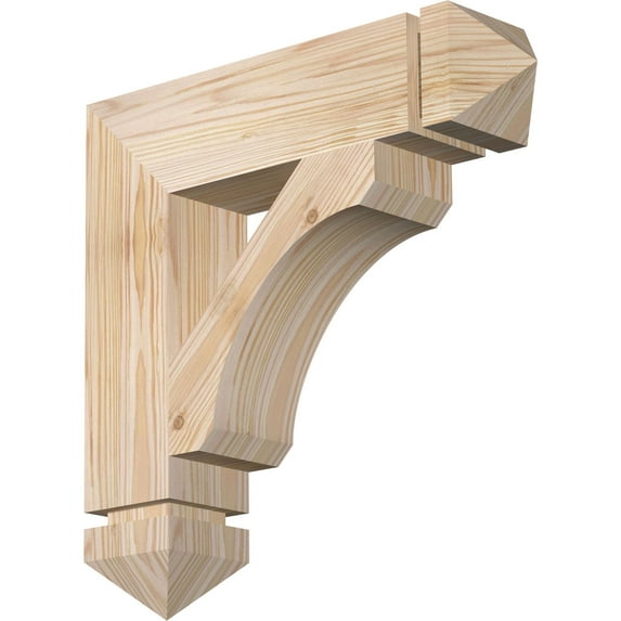Ekena Millwork 3 1/2"W x 16"D x 16"H Legacy Arts & Crafts Smooth Bracket, Douglas Fir
