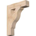 thumbnail image 1 of Ekena Millwork 3 1/2"W x 16"D x 20"H Funston Block Smooth Bracket, Douglas Fir, 1 of 4