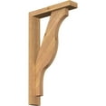 thumbnail image 1 of Ekena Millwork 3 1/2"W x 16"D x 28"H Funston Block Smooth Bracket w/ Offset Brace, Western Red Cedar, 1 of 25