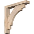 thumbnail image 1 of Ekena Millwork 3 1/2"W x 18"D x 18"H Merced Block Smooth Bracket w/ Offset Brace, Douglas Fir, 1 of 25