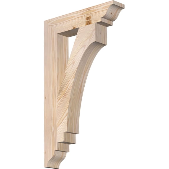 Ekena Millwork 3 1/2"W x 18"D x 30"H Imperial Traditional Smooth Bracket, Douglas Fir