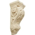 thumbnail image 1 of Ekena Millwork 3 1/2"W x 2 7/8"D x 7 3/4"H Small Farmingdale Acanthus Corbel, Lindenwood, 1 of 4