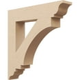 thumbnail image 1 of Ekena Millwork 3 1/2"W x 20"D x 20"H Imperial Traditional Rough Cedar Woodgrain TimberThane Bracket, Primed Tan, 1 of 7