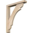 thumbnail image 1 of Ekena Millwork 3 1/2"W x 20"D x 24"H Olympic Block Smooth Bracket w/ Offset Brace, Douglas Fir, 1 of 25