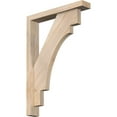 thumbnail image 1 of Ekena Millwork 3 1/2"W x 20"D x 28"H Merced Block Smooth Bracket w/ Offset Brace, Douglas Fir, 1 of 25
