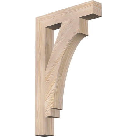 Ekena Millwork 3 1/2"W x 20"D x 32"H Imperial Block Smooth Bracket, Douglas Fir