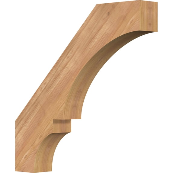 Ekena Millwork 3 1/2"W x 22"D x 22"H Balboa Smooth Knee Brace, Western Red Cedar