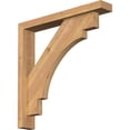 thumbnail image 1 of Ekena Millwork 3 1/2"W x 22"D x 22"H Merced Block Smooth Bracket w/ Offset Brace, Western Red Cedar, 1 of 25