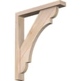thumbnail image 1 of Ekena Millwork 3 1/2"W x 22"D x 26"H Olympic Block Smooth Bracket w/ Offset Brace, Douglas Fir, 1 of 25