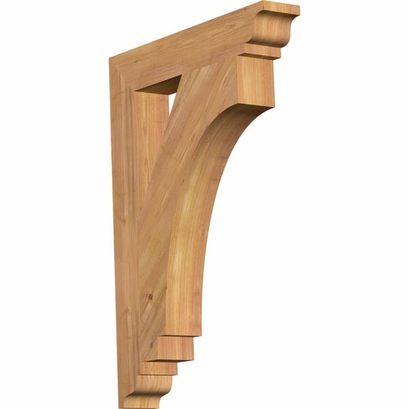 Ekena Millwork 3 1/2"W x 22"D x 30"H Imperial Traditional Smooth Bracket, Western Red Cedar