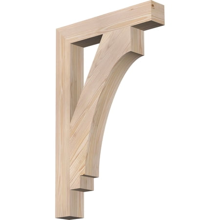 Ekena Millwork 3 1/2"W x 22"D x 34"H Imperial Block Smooth Bracket, Douglas Fir