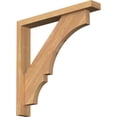 thumbnail image 1 of Ekena Millwork 3 1/2"W x 24"D x 24"H Balboa Block Smooth Bracket w/ Offset Brace, Western Red Cedar, 1 of 25
