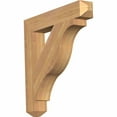 thumbnail image 1 of Ekena Millwork 3 1/2"W x 24"D x 24"H Funston Craftsman Smooth Bracket, Western Red Cedar, 1 of 13
