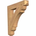 thumbnail image 1 of Ekena Millwork 3 1/2"W x 24"D x 24"H Olympic Craftsman Smooth Bracket, Western Red Cedar, 1 of 13