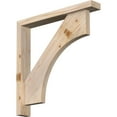 thumbnail image 1 of Ekena Millwork 3 1/2"W x 24"D x 24"H Westlake Block Smooth Bracket w/ Offset Brace, Douglas Fir, 1 of 25
