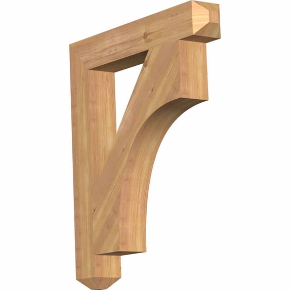 Ekena Millwork 3 1/2"W x 24"D x 28"H Westlake Craftsman Smooth Bracket, Western Red Cedar