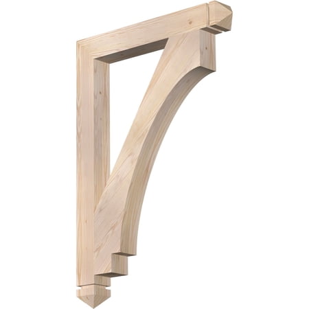 Ekena Millwork 3 1/2"W x 28"D x 40"H Imperial Arts & Crafts Smooth Bracket, Douglas Fir