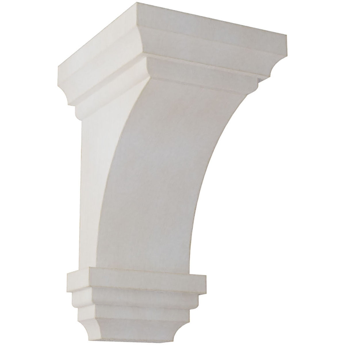 Mini Jefferson Chalk Dust White Rubberwood Corbel