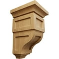 thumbnail image 1 of Ekena Millwork 3 1/2"W x 3 3/4"D x 6"H Mini Reyes Wood Corbel, Cherry, 1 of 4
