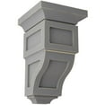 thumbnail image 1 of Ekena Millwork 3 1/2"W x 3 3/4"D x 6"H Mini Reyes Wood Vintage Decor Corbel, Pebble Grey, 1 of 5