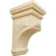 thumbnail image 1 of Ekena Millwork 3 1/2"W x 3 3/4"D x 6"H Mini Woodruff Wood Corbel, Maple, 1 of 4