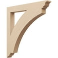 thumbnail image 1 of Ekena Millwork 3 1/2"W x 32"D x 32"H Thorton Traditional Rough Cedar Woodgrain TimberThane Bracket, Primed Tan, 1 of 6