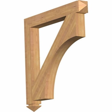 Ekena Millwork 3 1/2"W x 32"D x 32"H Westlake Arts & Crafts Smooth Bracket, Western Red Cedar