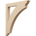 thumbnail image 1 of Ekena Millwork 3 1/2"W x 32"D x 36"H Thorton Traditional Rough Cedar Woodgrain TimberThane Bracket, Primed Tan, 1 of 6
