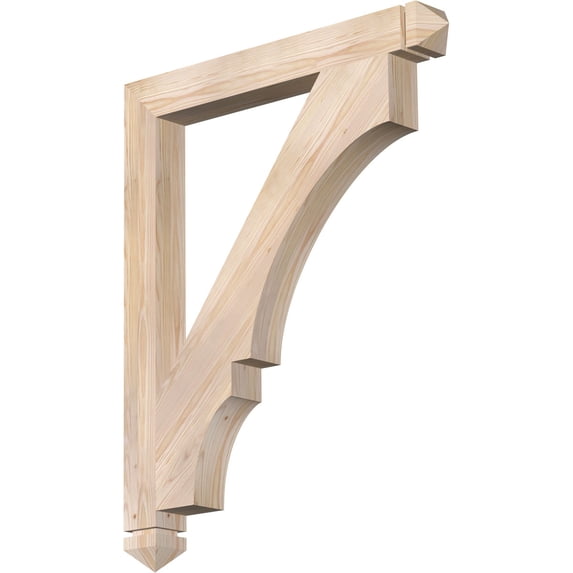 Ekena Millwork 3 1/2"W x 32"D x 40"H Balboa Arts & Crafts Smooth Bracket, Douglas Fir