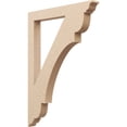 thumbnail image 1 of Ekena Millwork 3 1/2"W x 32"D x 44"H Olympic Traditional Rough Cedar Woodgrain TimberThane Bracket, Primed Tan, 1 of 6