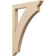 thumbnail image 1 of Ekena Millwork 3 1/2"W x 32"D x 44"H Thorton Traditional Rough Cedar Woodgrain TimberThane Bracket, Primed Tan, 1 of 6