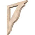 thumbnail image 1 of Ekena Millwork 3 1/2"W x 34"D x 40"H Funston Traditional Smooth Bracket, Douglas Fir, 1 of 4