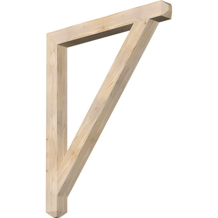 Ekena Millwork 3 1/2"W x 36"D x 44"H Traditional Craftsman Smooth Bracket, Douglas Fir