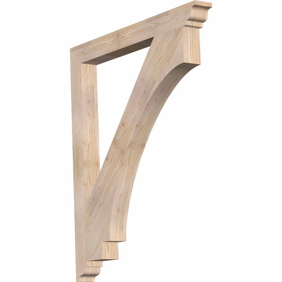 Ekena Millwork 3 1/2"W x 38"D x 44"H Imperial Traditional Smooth Bracket, Douglas Fir