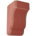 thumbnail image 1 of Ekena Millwork 3 1/2"W x 4"D x 6 1/2"H Capistrano Mission Wood Vintage Decor Corbel, Salvage Red, 1 of 6