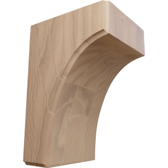 Ekena Millwork 3 1/2"W x 4"D x 6"H Clarksville Bracket, Mahogany (4-Pack)